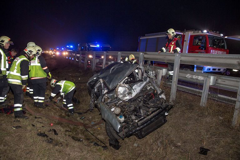 20161222 Verkehrsunfall A2 Rfb Wien bei Guntramsdorf   Foto: Ste