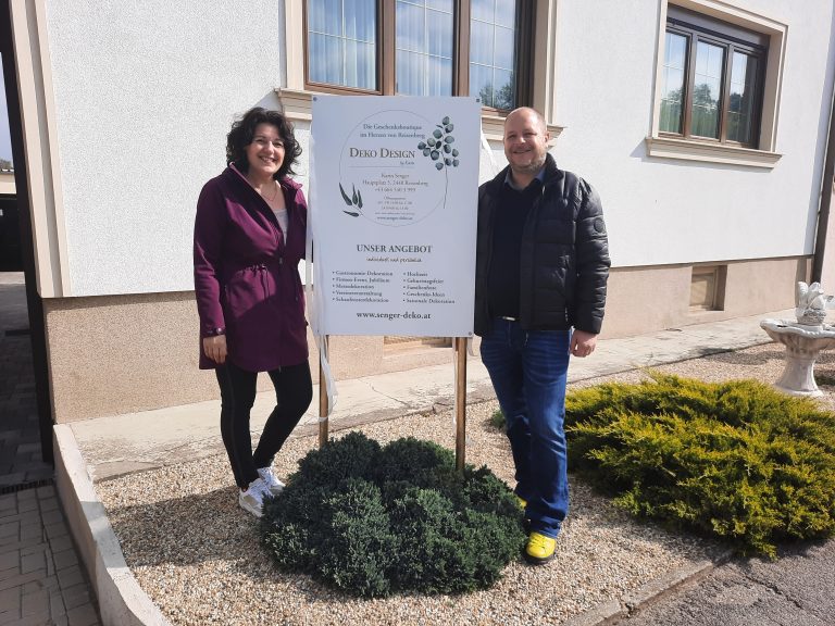 Vizebürgermeister Günter Sam gratulierte Karin Senger zur Eröffnung
