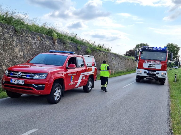 20220717 Verkehrsunfall L4010  Pfaffstätten-Einöde