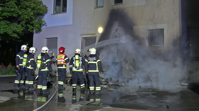 20250605_Brand im Freien beim ARKADIA Traiskirchen NÖ Bezirk BA