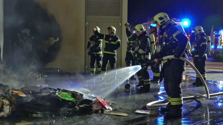 20250605_Brand im Freien beim ARKADIA Traiskirchen NÖ Bezirk BA