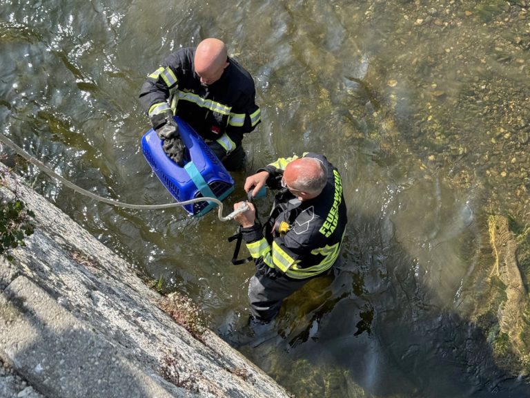 20250610_Tierrettung Schwechatfluss in Baden NÖ