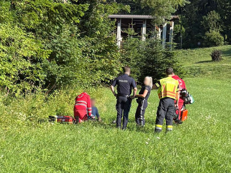 20250719_Verkehrsunfall mit Personensuche auf der LB11 in Groisb