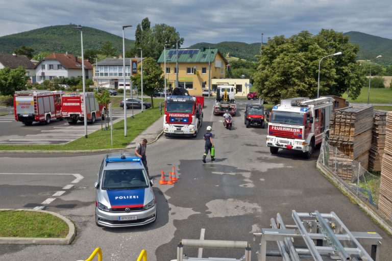 20250723_Verkehrsunfall mit Personenrettung in Bad Vöslau Bezir