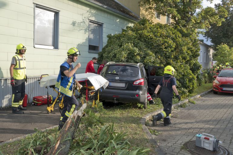20250822_Verkehrsunfall in Pfaffstätten Badener Strasse Bezirk
