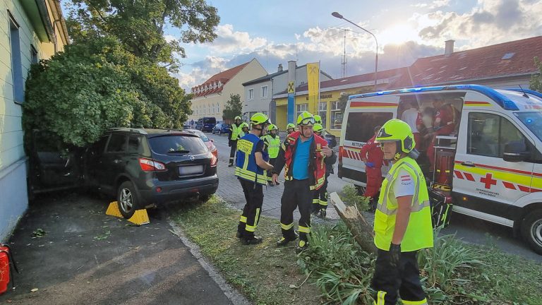 20250822_Verkehrsunfall in Pfaffstätten Badener Strasse Bezirk