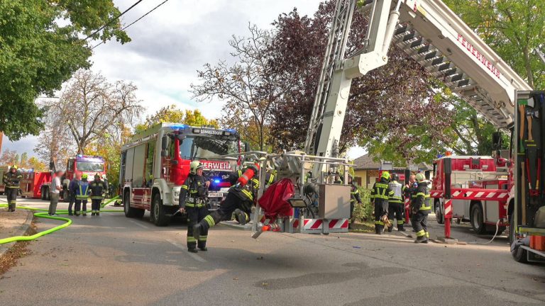 20251012_B3 Wohnhausbrand in Schönau a.d.Triesting Bezirk BADEN