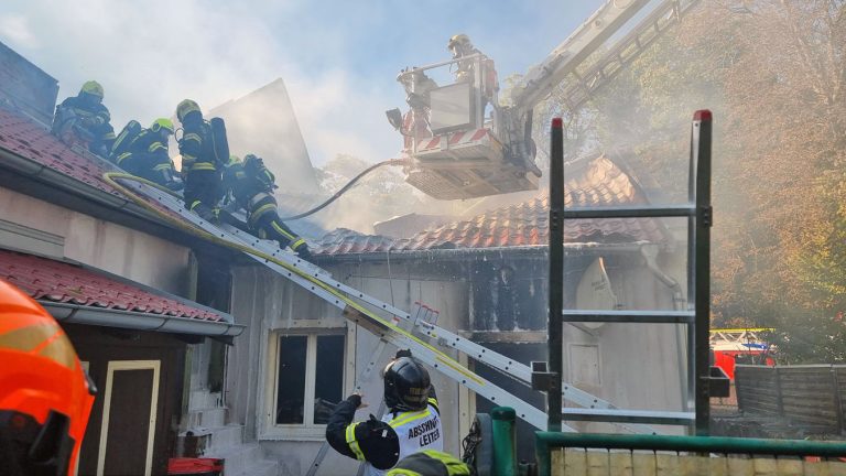 20251012_B3 Wohnhausbrand in Schönau a.d.Triesting Bezirk BADEN