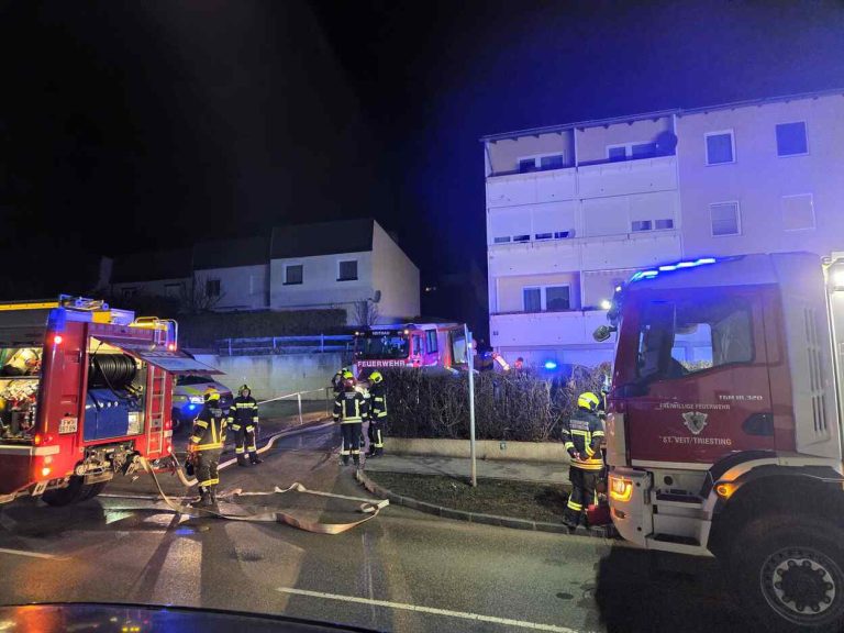20260201_Kellerbrand in Wohnhausanlage in Berndorf Ortsteil Veit