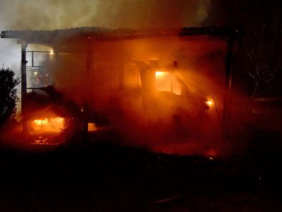 20161127 Wohnmobil Brand in Schönau a.d.Triesting  Foto: Christ