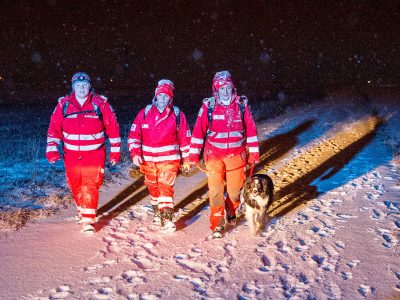 20170201 Suchaktion nach 22-jährigen Mann in Pottendorf  Foto: