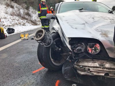 20170105 Verkehrsunfall A21 zwischen Mayerling und Heiligenkreuz