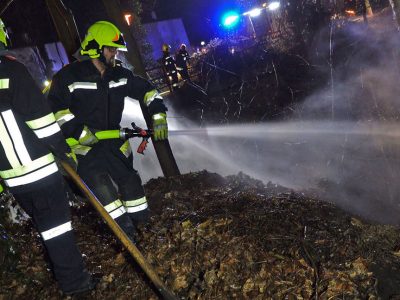 20200101 Flurbrand Pottendorf neben Werkskanal