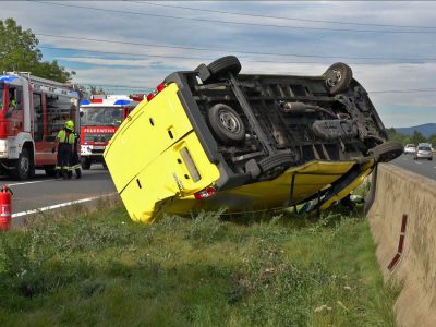 20201009 Verkehrsunfall auf der A2 zwischen Leobersdorf und Wöl