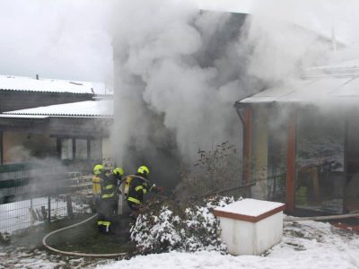 20220124 Wohnhausbrand in Berndorf NÖ Bezirk Baden