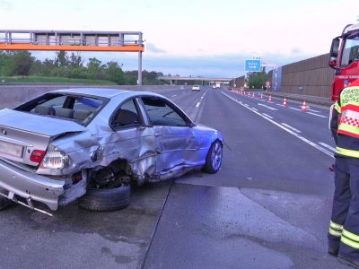 20240421 Verkehrsunfall A2 bei der Abfahrt Baden NÖ