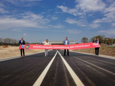 Bild_Verkehrsfreigabe UF Ebreichsdorf_Irschik Jeitler-Cincelli Kocevar Hager ÖBB Larry RR Williams (005)