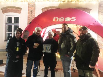 Sabrina Demir (Warum nicht), Christian Nemec (NEOS), Nadine Haiden (Warum nicht), Andreas Goldberg (Gemeinderat NEOS), Tom Michalcsin (Warum nicht)