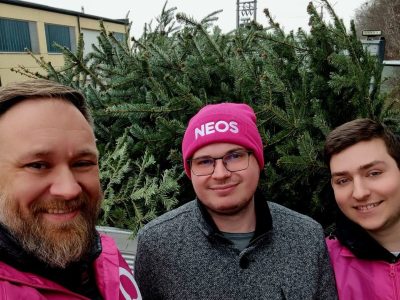 NEOS holt Christbaum