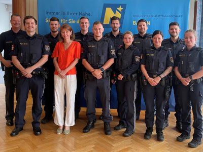 Vorstellung neuer Polizistinnen und Polizisten