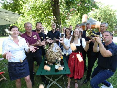 Weinfest 2017_Traiskirchner WinzerInnen mit Bürgermeister Babler
